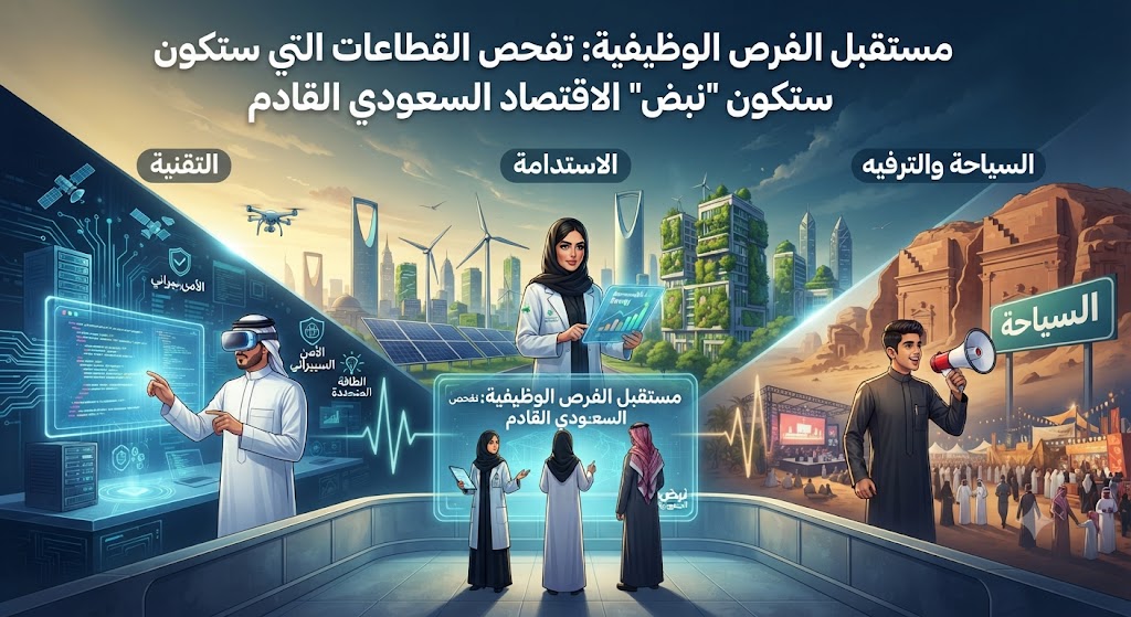 مستقبل الفرص الوظيفية: تفحص القطاعات التي ستكون “نبض” الاقتصاد السعودي القادم