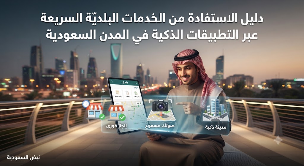 دليل الاستفادة من الخدمات البلديّة السريعة عبر التطبيقات الذكية في المدن السعودية